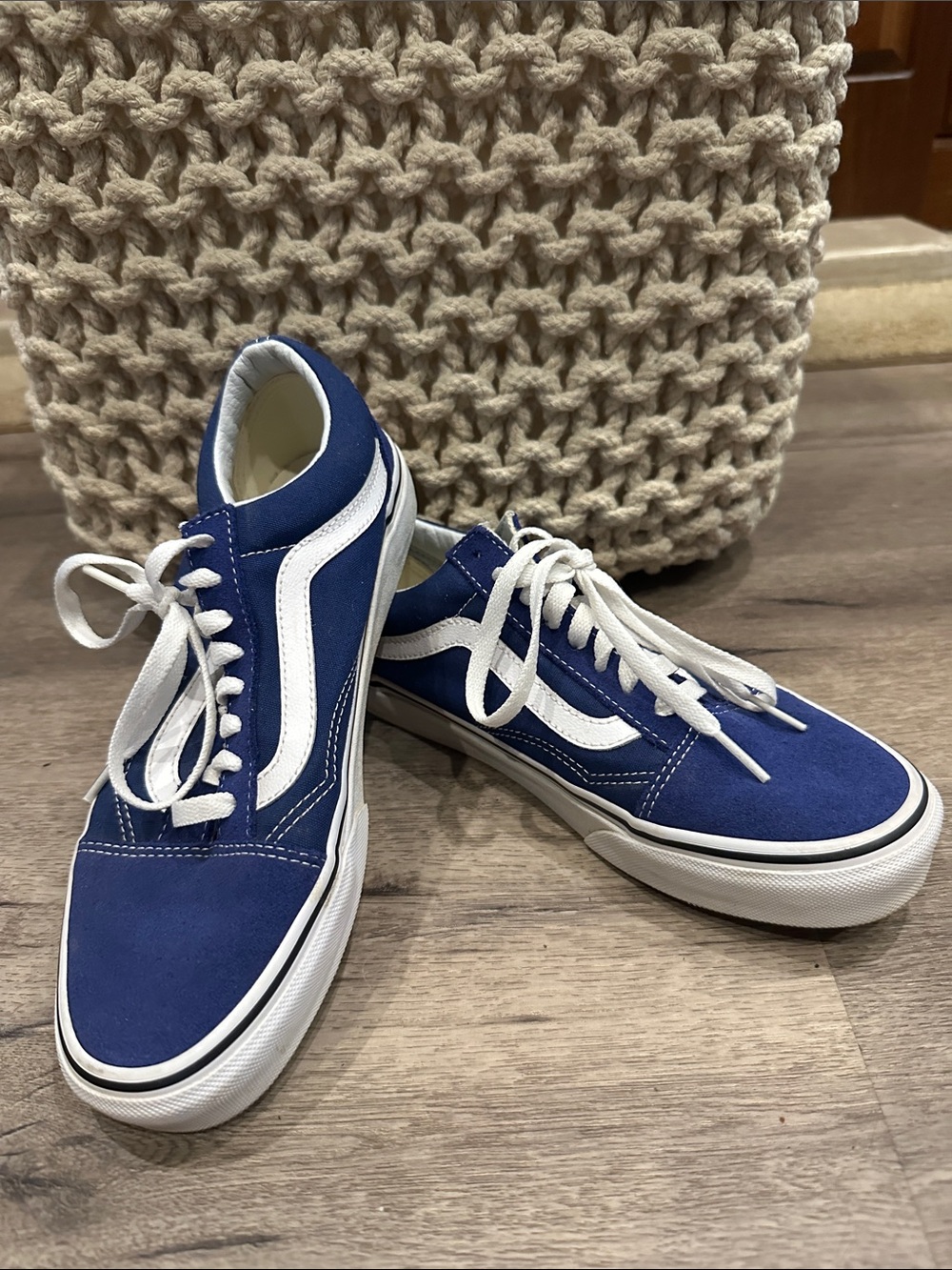 Vans Old Skool men’s or womens  Blue Canvas & Suede Sneakers